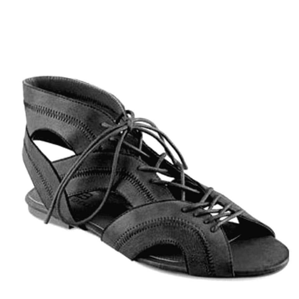 Ciao Bella Black Leather Gladiator Sandal Sz 7.5
